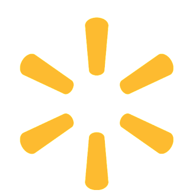 Walmart logo selling dried fruits, coffee beans, and organic herbal tea from Akshar Herbs and Spices