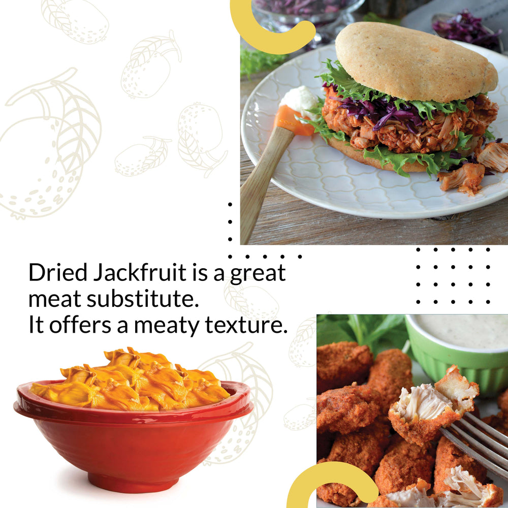 
                      
                        Dried jackfruit is a great plant-based meat alternative for fulfilling meals.
                      
                    