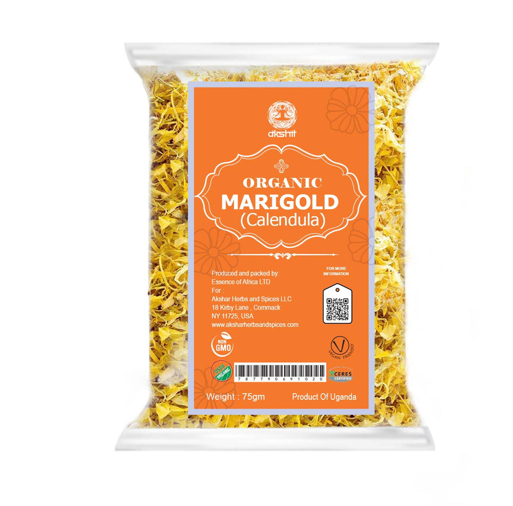 Organic marigold calendula packet by Akshar Herbs and spices  colorful and organic flowers