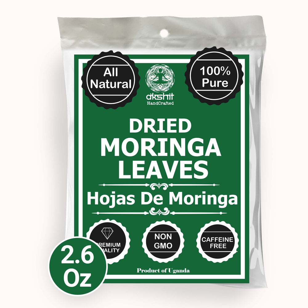 Akshit Premium Dried Moringa Leaves  10.4 oz  I hojas de moringa I Feuilles de Moringa - Natural Superfood & Packed with Nutrients