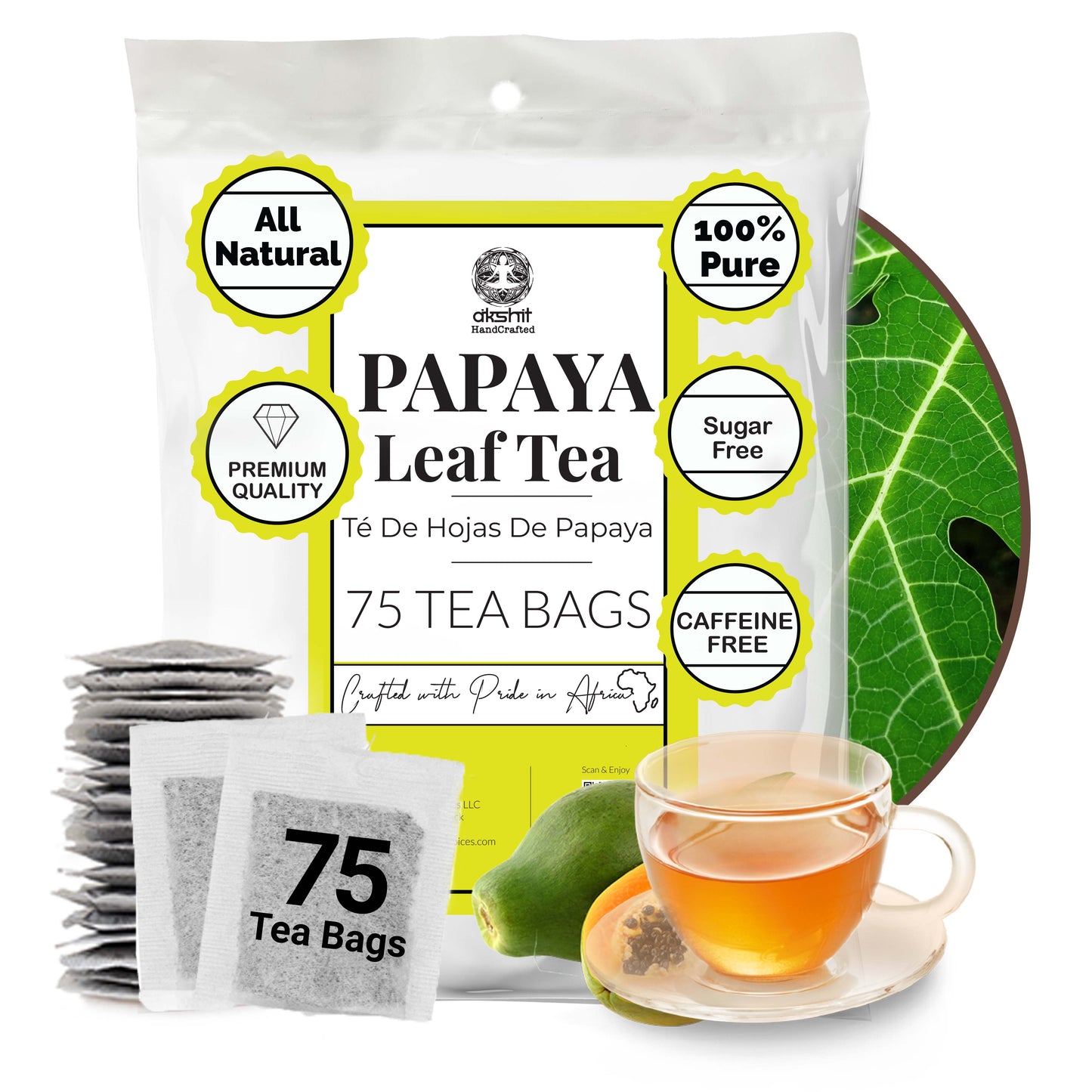 akshit Papaya leaf tea 