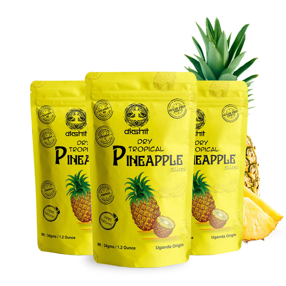 
                      
                        Pack of three dried pineapple slices made from Ugandan pineapples
                      
                    