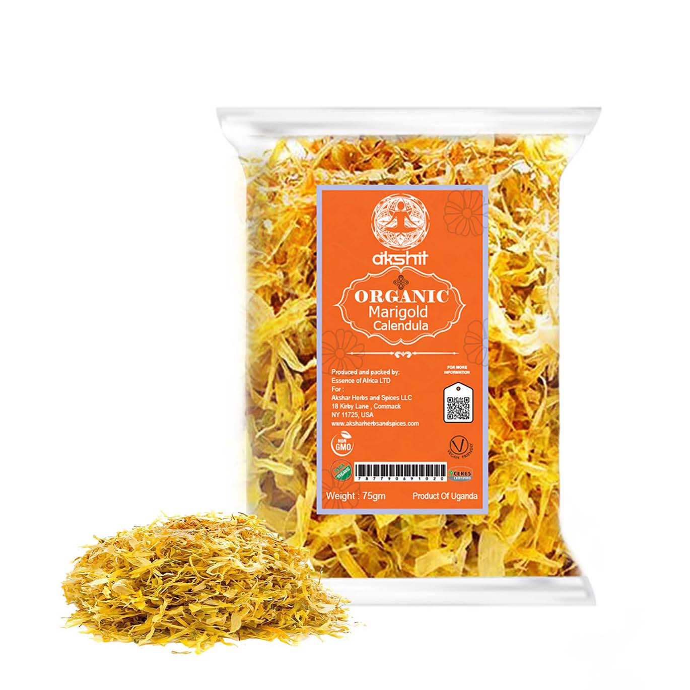 Dried Edible Flowers - Marigold, Gold