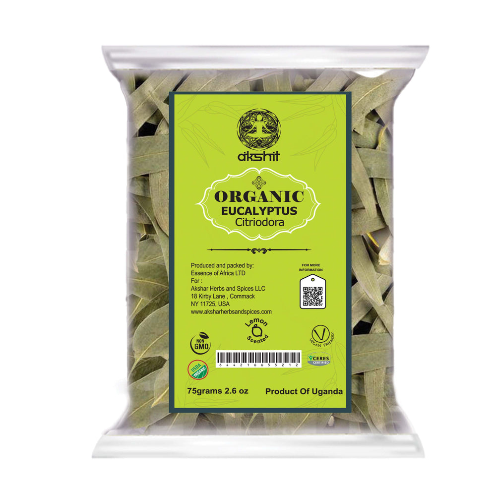 Organic dried eucalyptus loose leaf tea ,pack of 1 ,caffeine-free, non GMO ,smoothing and nurturing